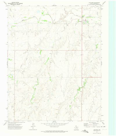 United States Geological Survey Lipscomb, TX (1972, 24000-Scale) digital map