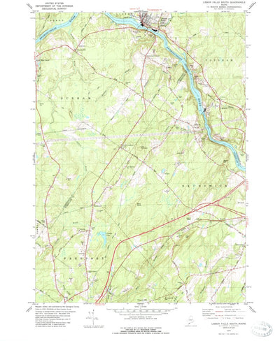 United States Geological Survey Lisbon Falls South, ME (1979, 24000-Scale) digital map