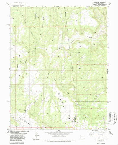 United States Geological Survey Lisbon Gap, UT-CO (1986, 24000-Scale) digital map