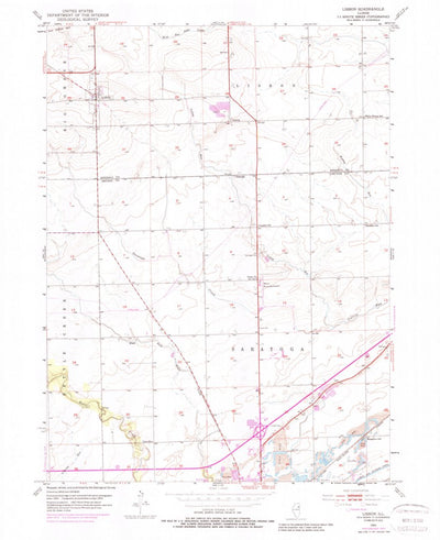 United States Geological Survey Lisbon, IL (1953, 24000-Scale) digital map