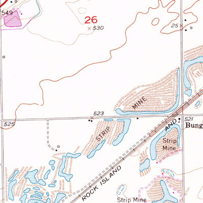 United States Geological Survey Lisbon, IL (1953, 24000-Scale) digital map