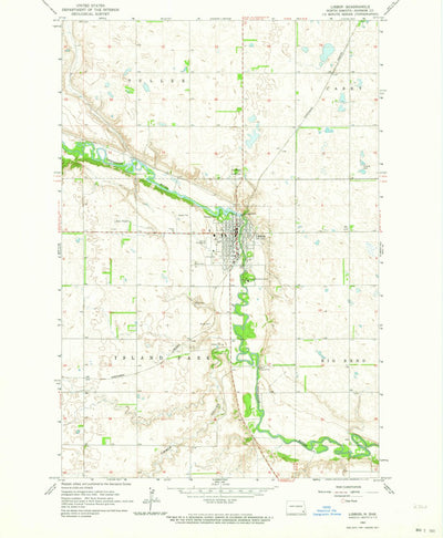United States Geological Survey Lisbon, ND (1962, 24000-Scale) digital map