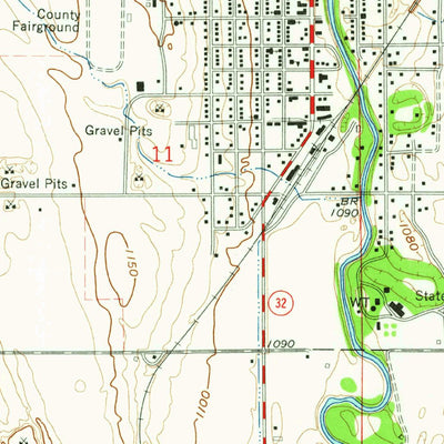 United States Geological Survey Lisbon, ND (1962, 24000-Scale) digital map