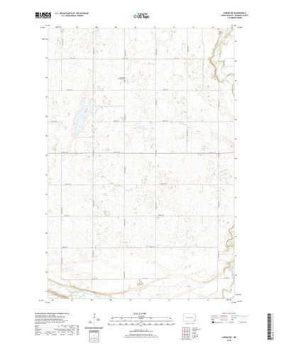 United States Geological Survey Lisbon NE, ND (2020, 24000-Scale) digital map