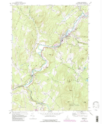 United States Geological Survey Lisbon, NH (1967, 24000-Scale) digital map