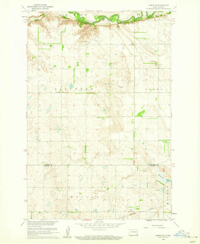 United States Geological Survey Lisbon SE, ND (1960, 24000-Scale) digital map