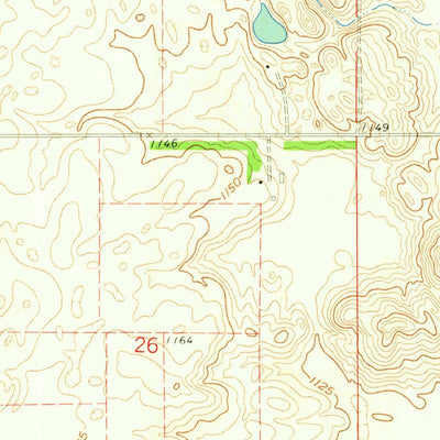 United States Geological Survey Lisbon SE, ND (1960, 24000-Scale) digital map