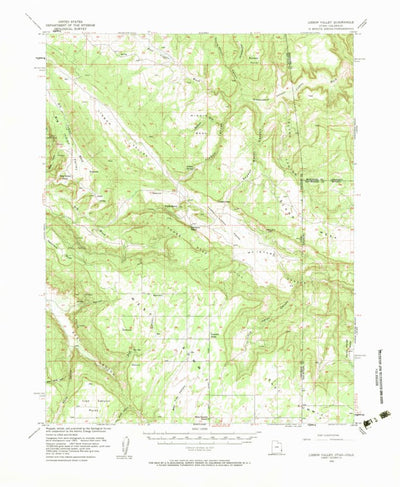 United States Geological Survey Lisbon Valley, UT-CO (1954, 62500-Scale) digital map