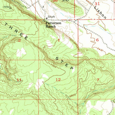 United States Geological Survey Lisbon Valley, UT-CO (1954, 62500-Scale) digital map