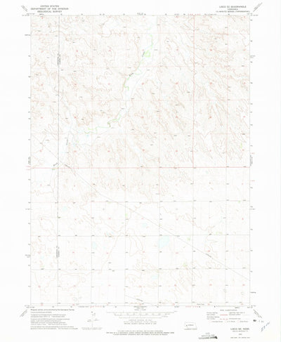 United States Geological Survey Lisco SE, NE (1972, 24000-Scale) digital map