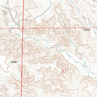 United States Geological Survey Lisco SW, NE (1972, 24000-Scale) digital map