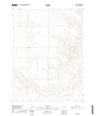 United States Geological Survey Lisco SW, NE (2021, 24000-Scale) digital map