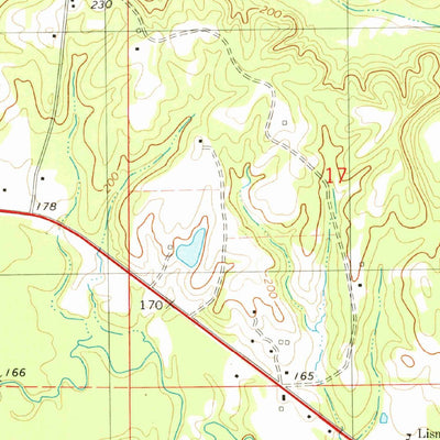 United States Geological Survey Lisman, AL (1974, 24000-Scale) digital map