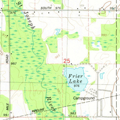 United States Geological Survey Litchfield, MI (1980, 24000-Scale) digital map
