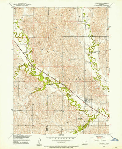 United States Geological Survey Litchfield, NE (1951, 24000-Scale) digital map