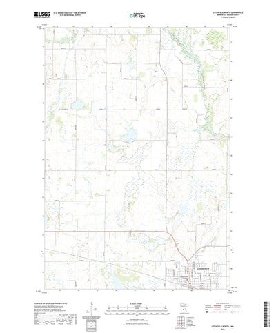 United States Geological Survey Litchfield North, MN (2022, 24000-Scale) digital map