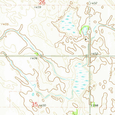 United States Geological Survey Litchville SE, ND (1970, 24000-Scale) digital map