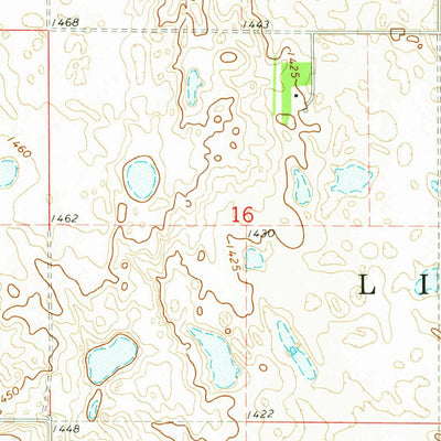 United States Geological Survey Litchville SE, ND (1970, 24000-Scale) digital map