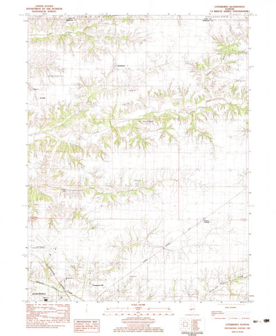 United States Geological Survey Literberry, IL (1983, 24000-Scale) digital map