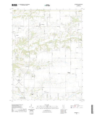 United States Geological Survey Literberry, IL (2021, 24000-Scale) digital map