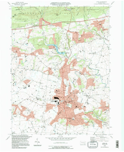 United States Geological Survey Lititz, PA (1995, 24000-Scale) digital map