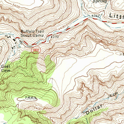 United States Geological Survey Little Aguja Mountain, TX (1972, 24000-Scale) digital map