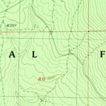 United States Geological Survey Little Akawa Butte, OR (1988, 24000-Scale) digital map