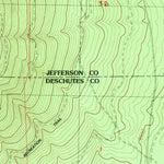 United States Geological Survey Little Akawa Butte, OR (1988, 24000-Scale) digital map