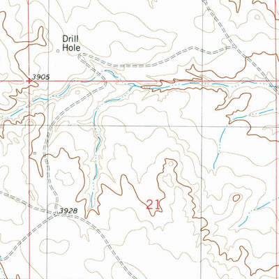 United States Geological Survey Little Alkali Creek, WY (1981, 24000-Scale) digital map