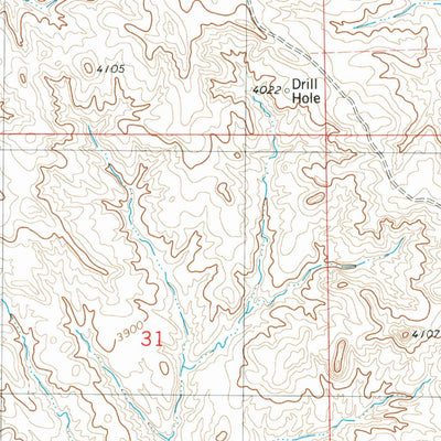 United States Geological Survey Little Alkali Creek, WY (1981, 24000-Scale) digital map