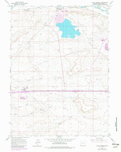 United States Geological Survey Little America, WY (1961, 24000-Scale) digital map