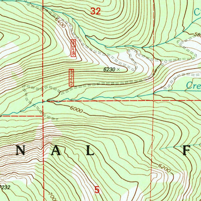 United States Geological Survey Little Baldy Mountain, OR (1998, 24000-Scale) digital map
