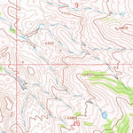 United States Geological Survey Little Bear Creek, MT-WY (1967, 24000-Scale) digital map