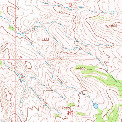 United States Geological Survey Little Bear Creek, MT-WY (1967, 24000-Scale) digital map