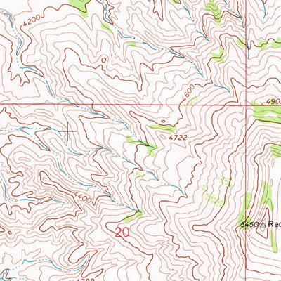 United States Geological Survey Little Bear Creek, MT-WY (1967, 24000-Scale) digital map