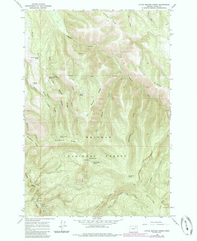 United States Geological Survey Little Beaver Creek, OR (1965, 24000-Scale) digital map