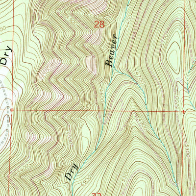 United States Geological Survey Little Beaver Creek, OR (1965, 24000-Scale) digital map