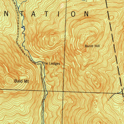 United States Geological Survey Little Bigelow Mountain, ME (1944, 62500-Scale) digital map