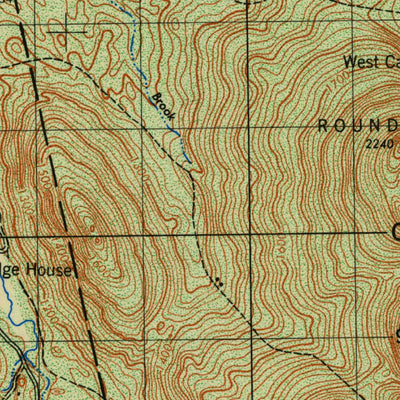 United States Geological Survey Little Bigelow Mountain, ME (1950, 50000-Scale) digital map