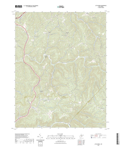 United States Geological Survey Little Birch, WV (2023, 24000-Scale) digital map