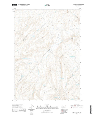 United States Geological Survey Little Black Canyon, OR (2020, 24000-Scale) digital map