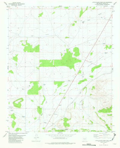 United States Geological Survey Little Black Peak NE, NM (1981, 24000-Scale) digital map
