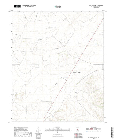 United States Geological Survey Little Black Peak NE, NM (2023, 24000-Scale) digital map