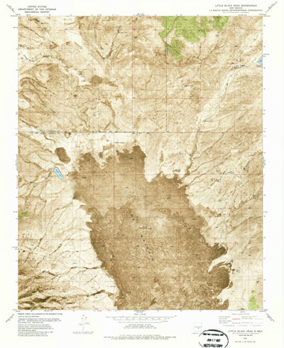 United States Geological Survey Little Black Peak, NM (1981, 24000-Scale) digital map