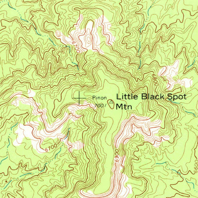 United States Geological Survey Little Black Spot Mountain, AZ (1967, 24000-Scale) digital map