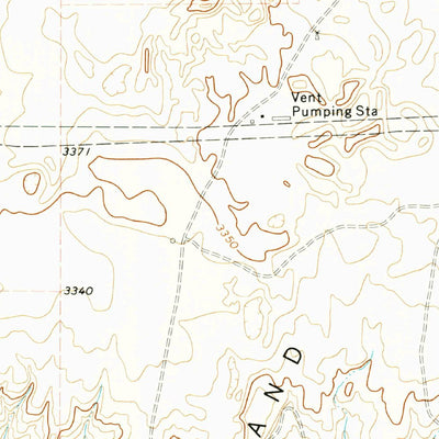 United States Geological Survey Little Blue Creek, TX (1972, 24000-Scale) digital map