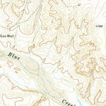 United States Geological Survey Little Blue Creek, TX (1972, 24000-Scale) digital map