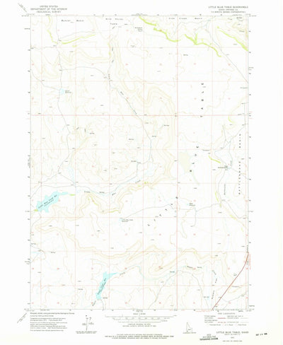 United States Geological Survey Little Blue Table, ID (1972, 24000-Scale) digital map