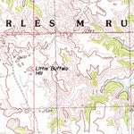 United States Geological Survey Little Buffalo Hill, MT (1985, 24000-Scale) digital map