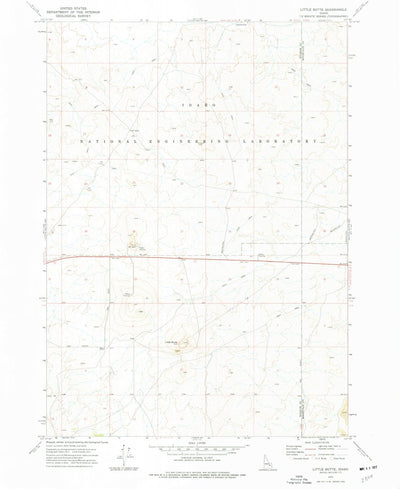 United States Geological Survey Little Butte, ID (1973, 24000-Scale) digital map